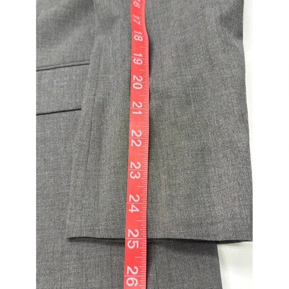 John Varvatos USA Mens Grey Wool Blend 2 Button Blazer Sport Coat 46R